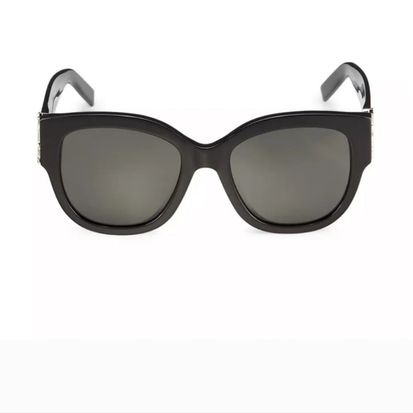 Brand New with Tags! YSL Saint Laurent Monogram Acetate 56MM Cat Eye Sunglasses - Picture 3 of 15